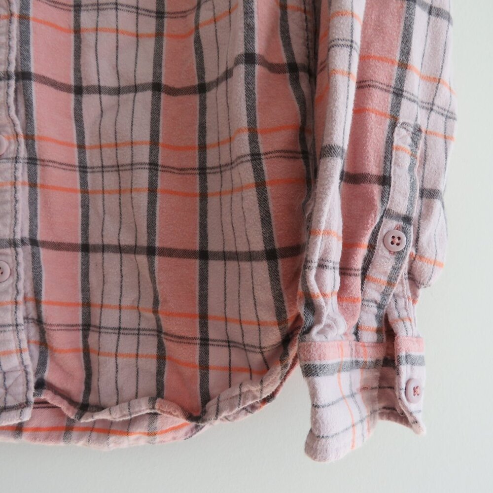 REI COOP Wallace Lake Flannel Shirt in Light Pink Plaid Gorpcore Outdoor Fall XS - Picture 8 of 14